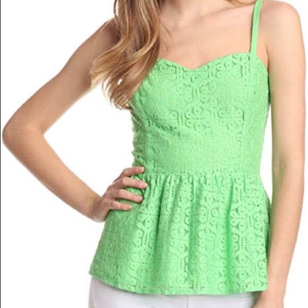 Lilly Pulitzer Peplum Tank sz 0